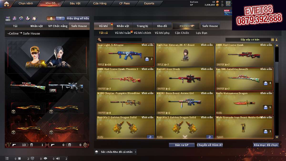 shop acc cf uy tin gia re